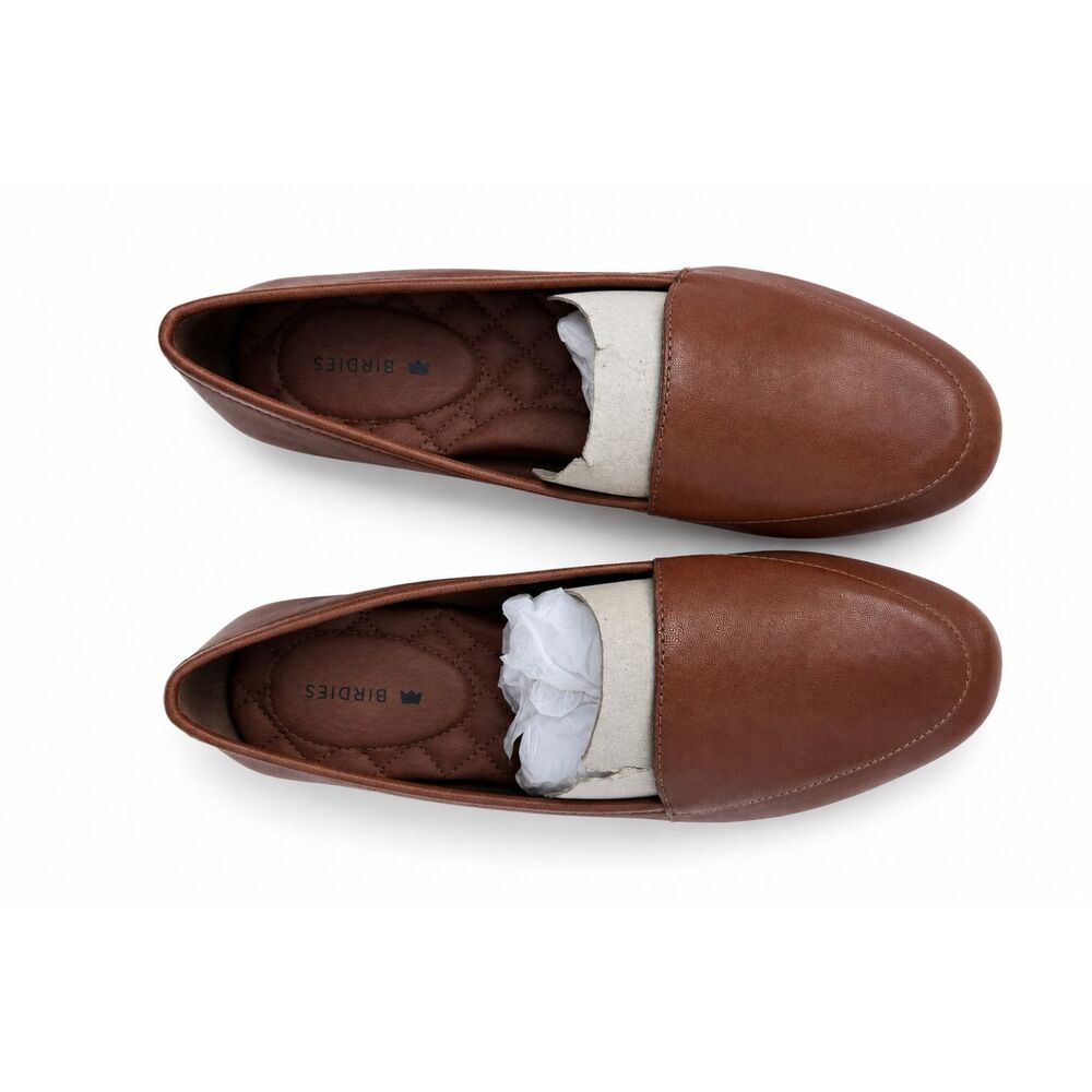 Birdies- Leather Loafers- Sz 5 - Brown/Hazelnut/Cognac